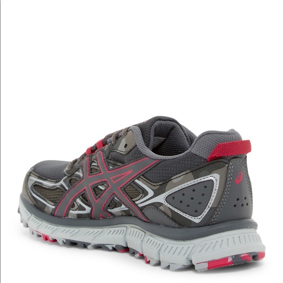 ASICS Gel-Scram 3 Camo Gray Pink Running Shoes - Picture 2 of 8